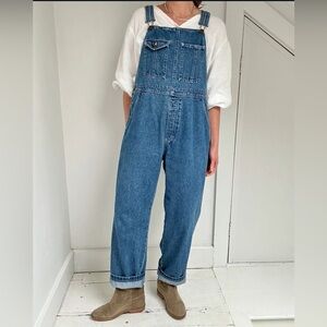 Blue Denim Overalls LL Bean Vintage - Rare